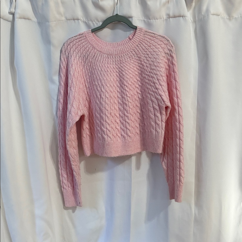 Sincerely Jules Soft Pink Cable Knit Sweater